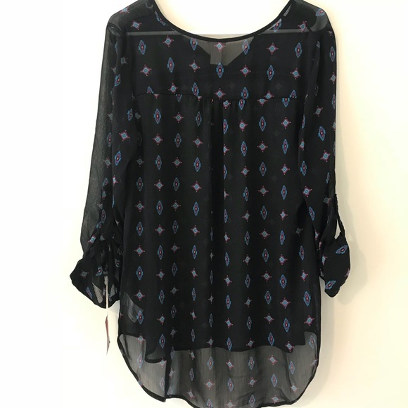 Mossimo Supply Co. Tops - NWT! Black “Aztec” Print Shirt